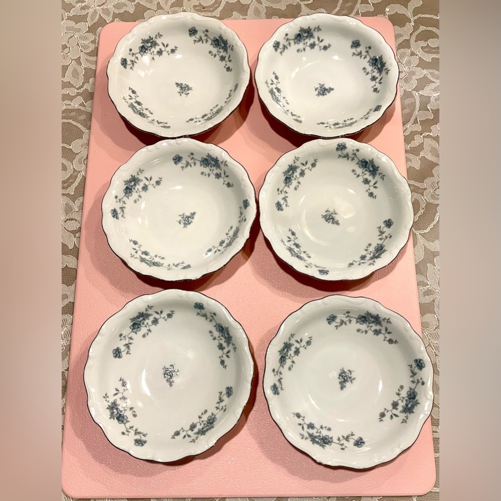 Fruit/Dessert (Sauce) Bowl
Blue Garland (johann haviland stamp .set of 6